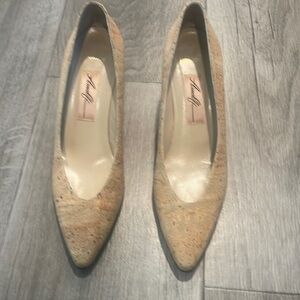 Amalfi Monica Cork Heel,‎ Size 8.5 N Made in Italy